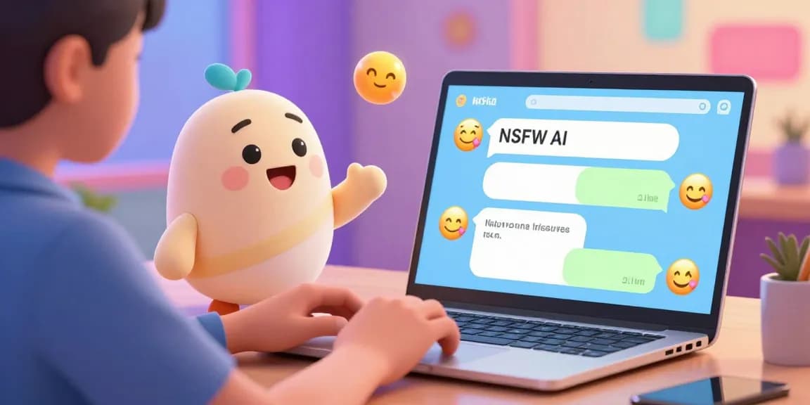Active NSFW AI chat environment featuring engaging digital interaction with animated character and modern user interface.