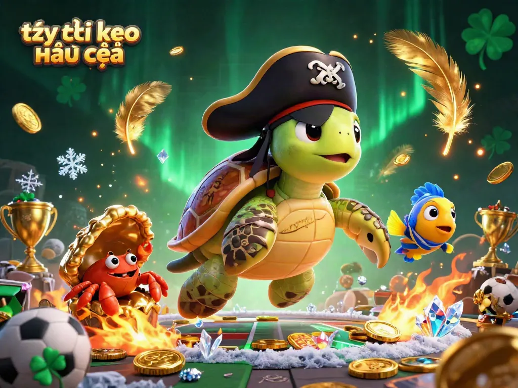 Bet on tỷ lệ kèo nhà cái with thrilling pirate-themed gambling elements in stunning 3D design.