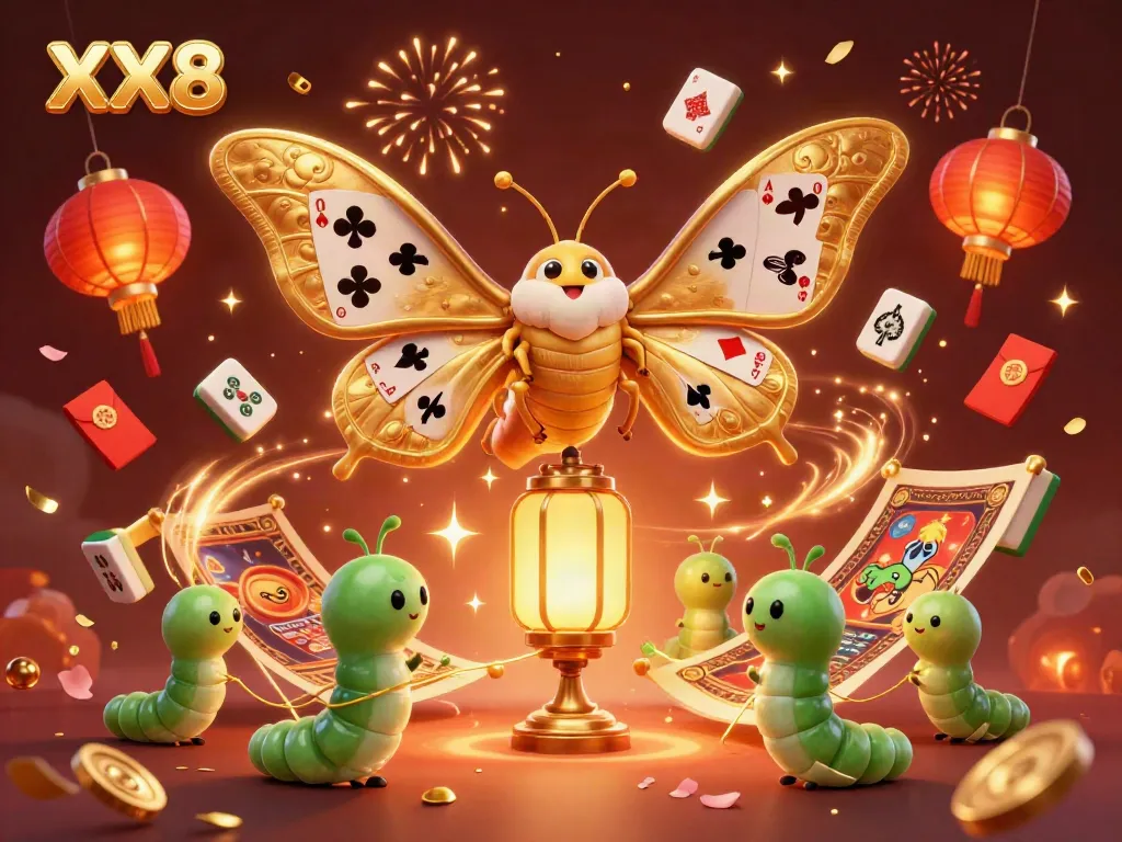 Experience exciting casino fun with XX8 featuring vibrant designs and playful elements in a festive atmosphere.