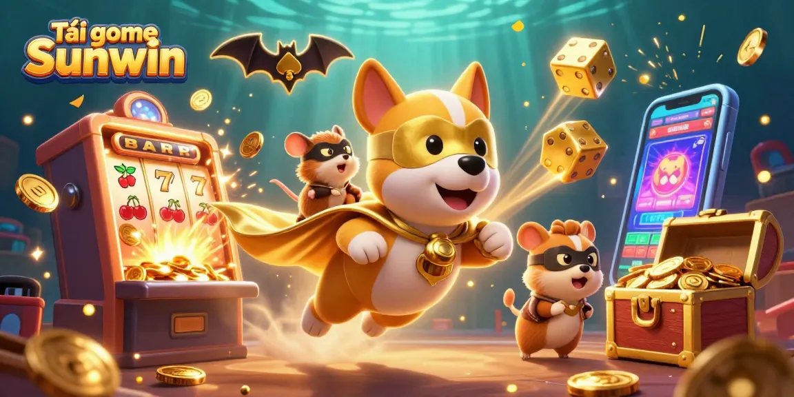 Win big with Tải game Sunwin featuring dynamic casino elements and vibrant characters.