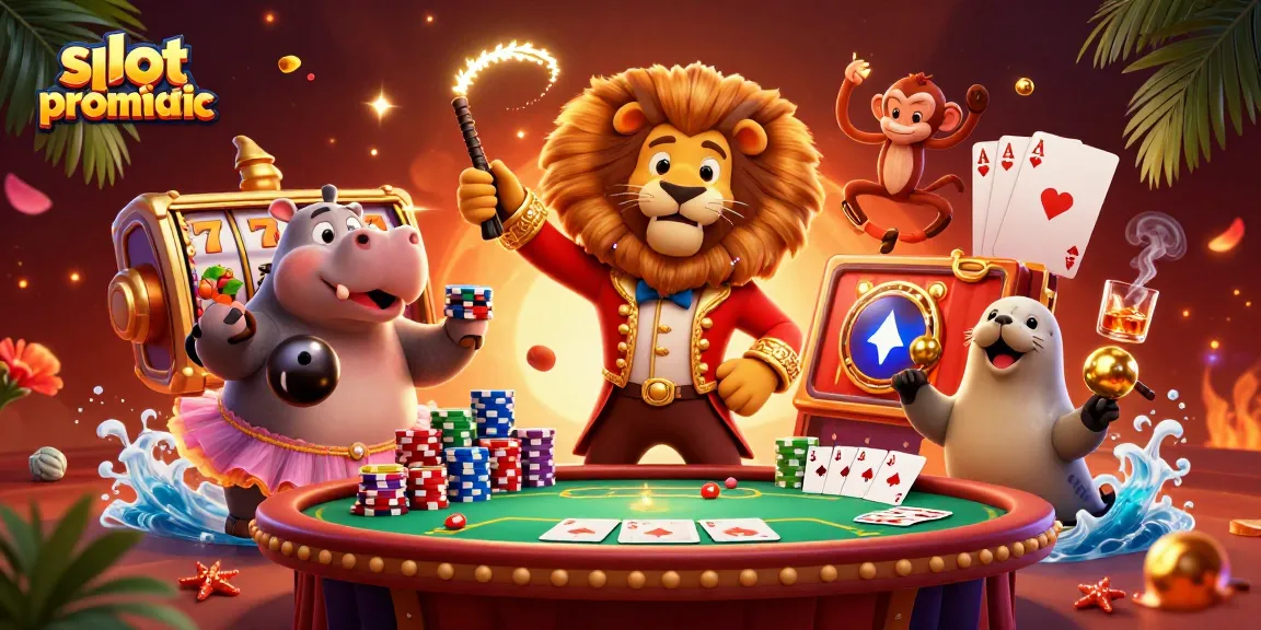Menangkan permainan slot pragmatic terbaik dengan ilustrasi penuh aksi dari karakter lucu dan elemen kasino menarik.