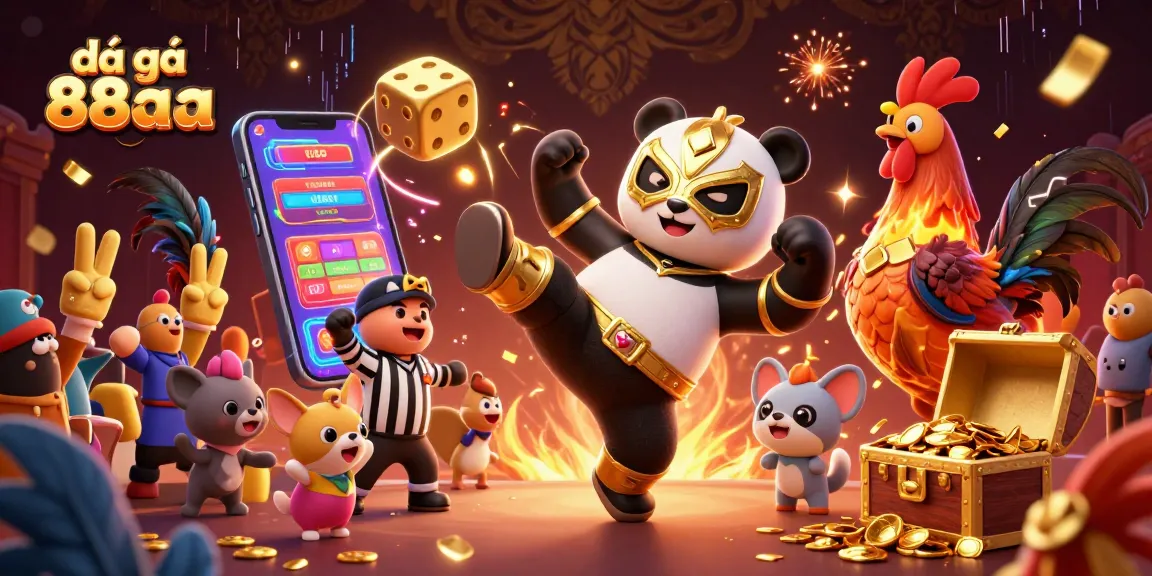 Experience the thrill of đá gà 88aa with exciting gaming elements, capturing the action of cockfighting.