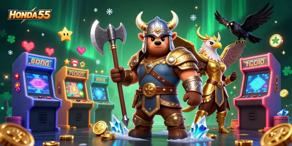 HONDA55 menampilkan pengalaman bernuansa kasino dengan karakter berani dan elemen game menarik.