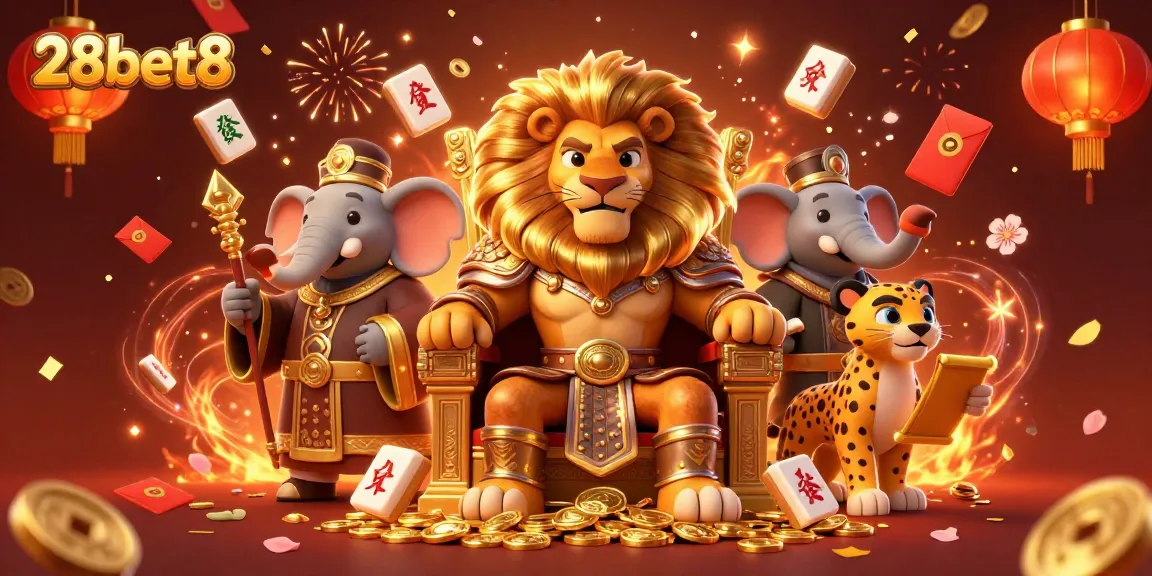 Experience exhilarating wins with 28bet8 at this lively 3D cartoon casino scene filled with fortune.