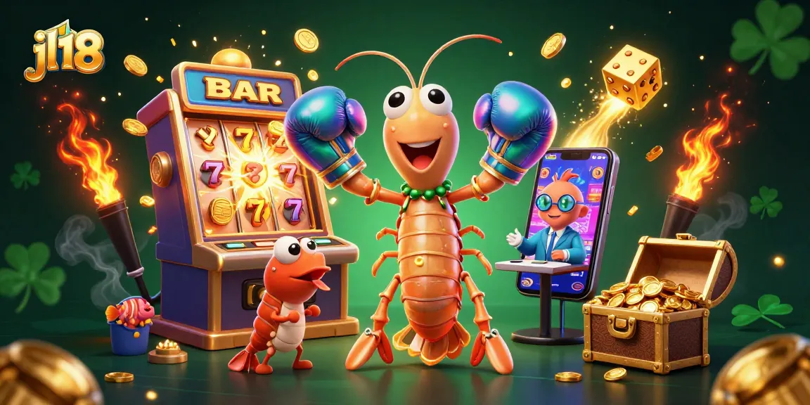 Experience jackpot excitement at jl18 with vibrant casino games, coins, and lively characters.